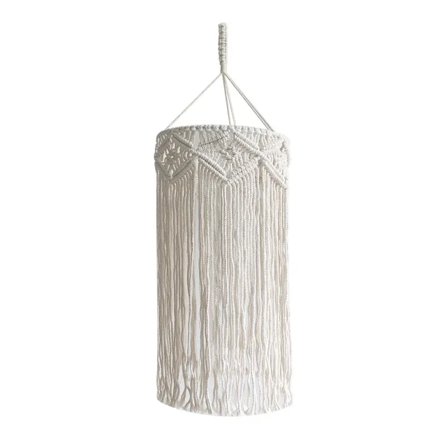 Simple Bohemian Style Hand woven Lampshade Beige - Shop at LoveMi