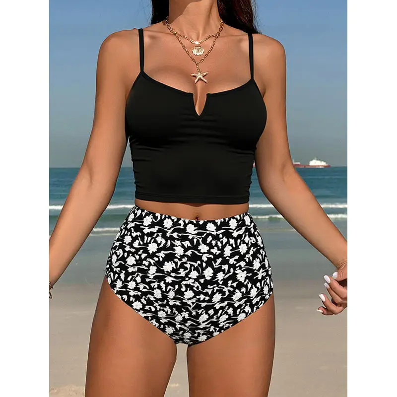 Printed Sexy Two-piece Swimsuit - Women's Split Bikini Set Summer Beach Bathing Suit