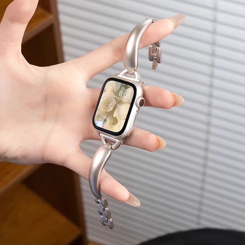 Simple Metal Bracelet-style Watch Strap
