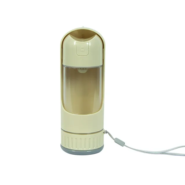 Portable Cup Pet Multifunctional 350ml Folding Cup Beige White - Shop at LoveMi