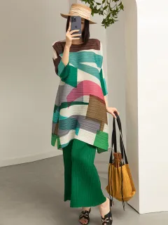 Autumn And Winter Women Fashion Two-piece Suit - Green - View 1