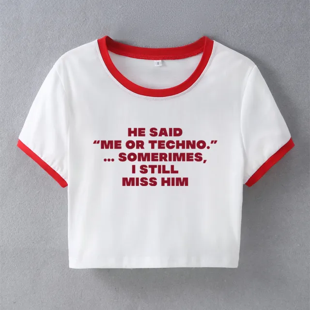 Hipster Letter Printing Slim Fit Short Short Sleeve T shirt Red - Shop at LoveMi