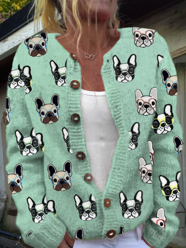 3D Digital Printing Cardigan Knitted Coat Women Hwj6Aeec33B - Shop at LoveMi
