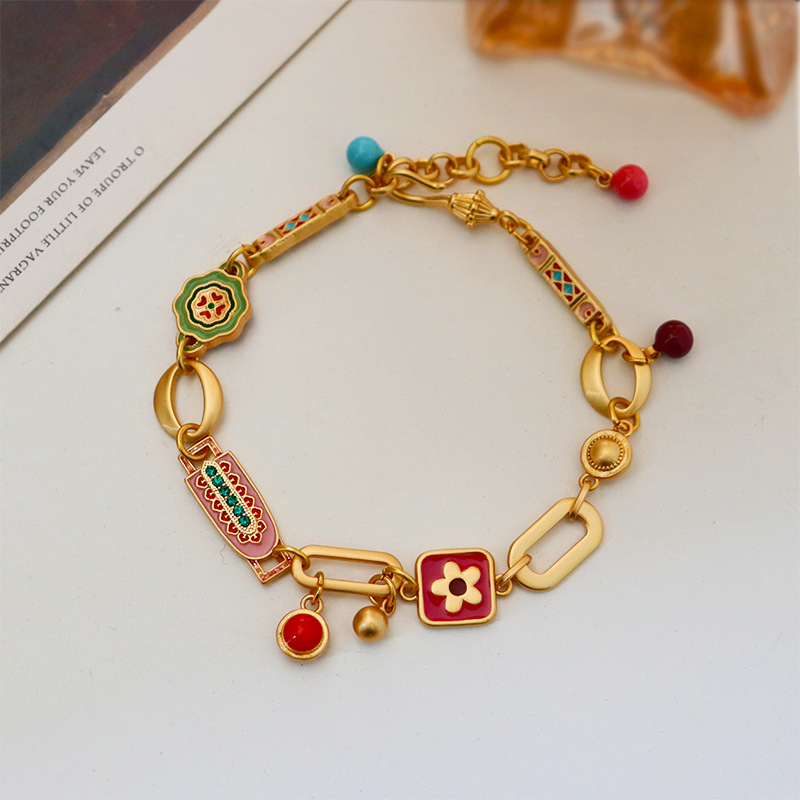 Women's Fashionable All-match Retro Color Bracelet