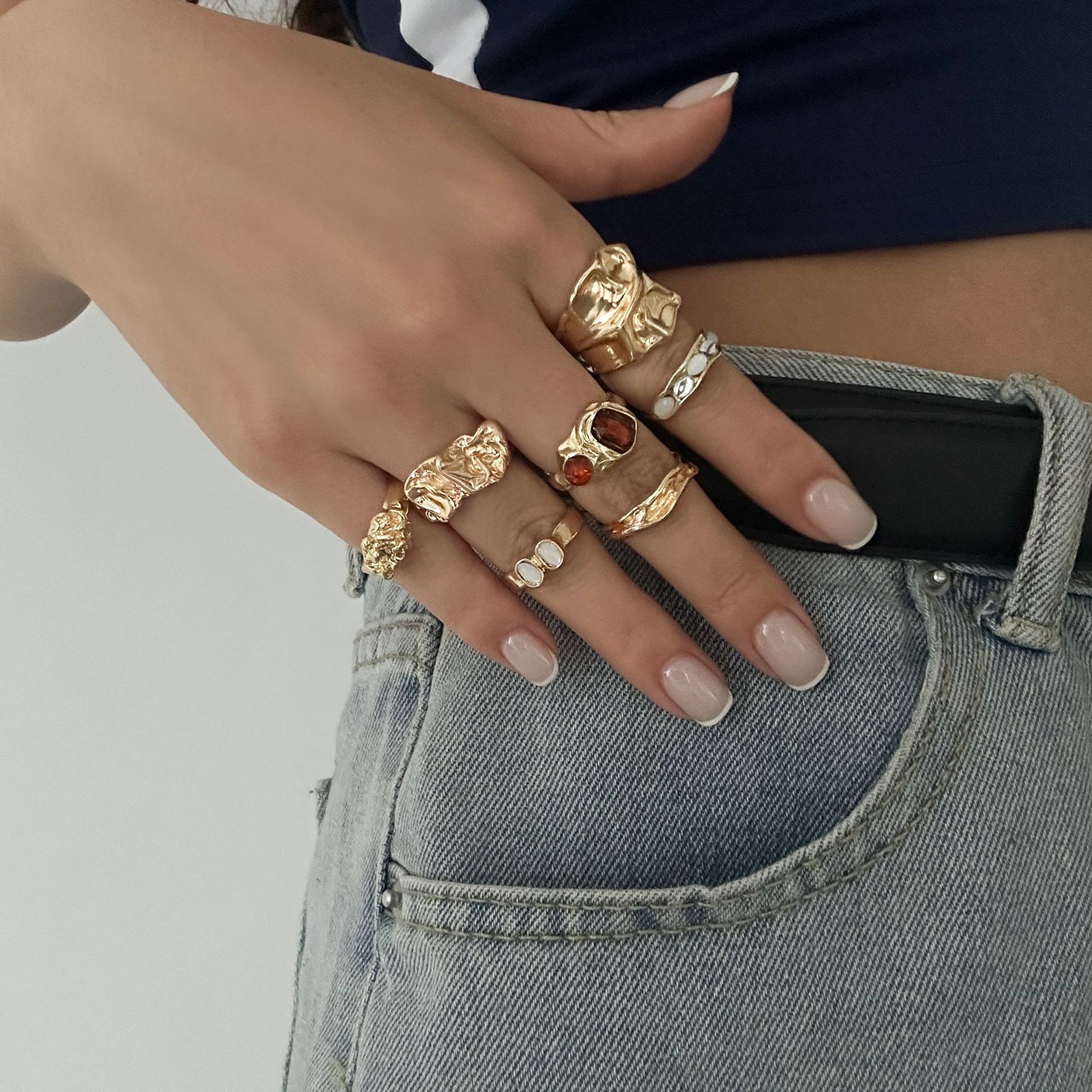 Lava Geometric Diamond Diamond Ring Suit