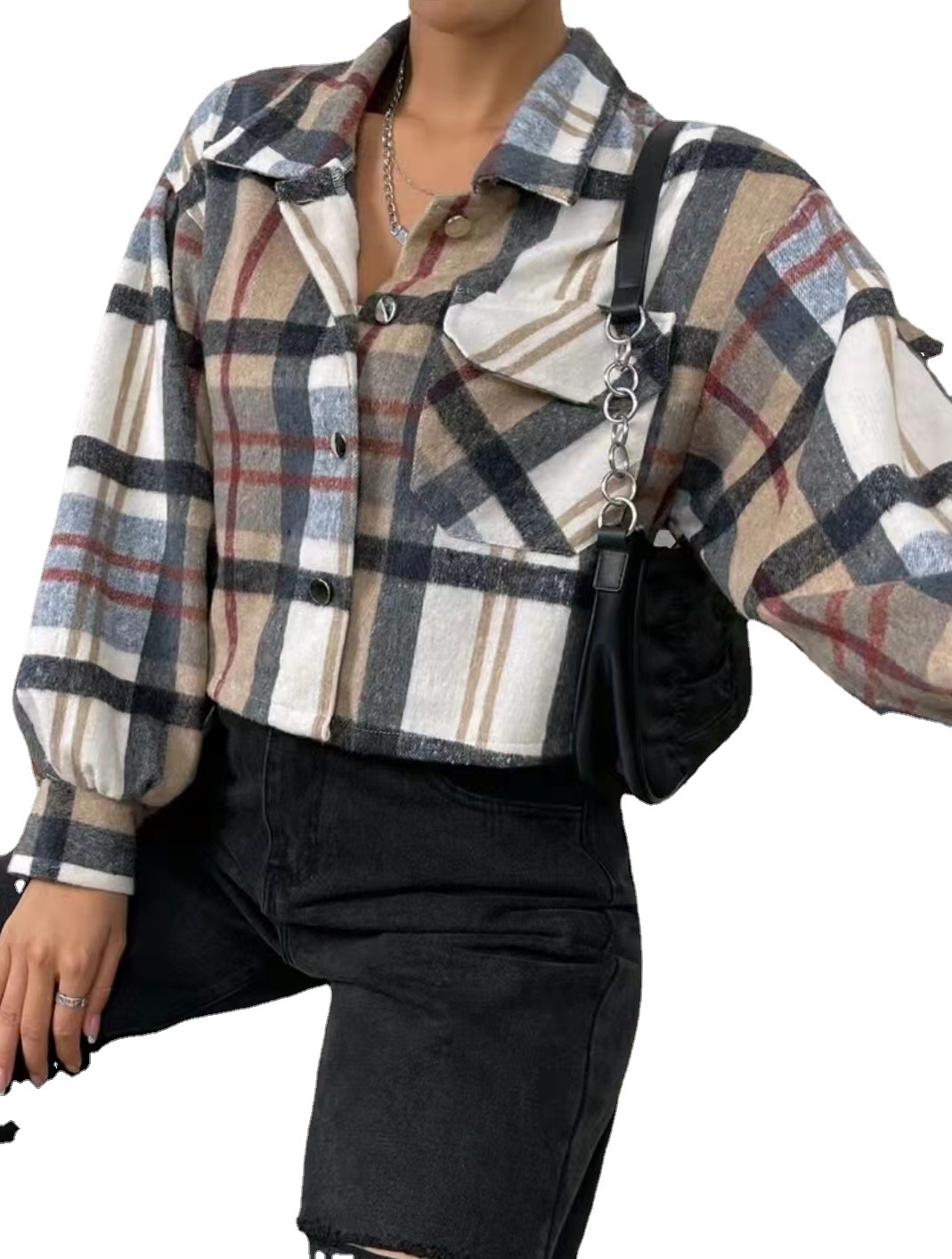 Temperament Commute Women's Clothing Woolen Short Coat