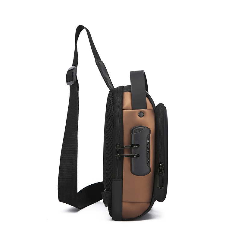 Mens Chest Bag Single-shoulder Crossbody Bag Waterproof And Abrasion-resistant