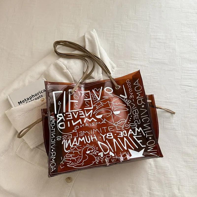 Large-capacity Minimalist Western-style Textured Tote Bag