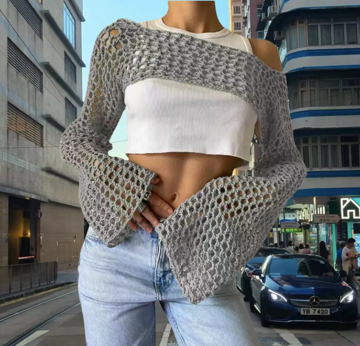 Cross Border Clothing Hand Crochet Sweater
