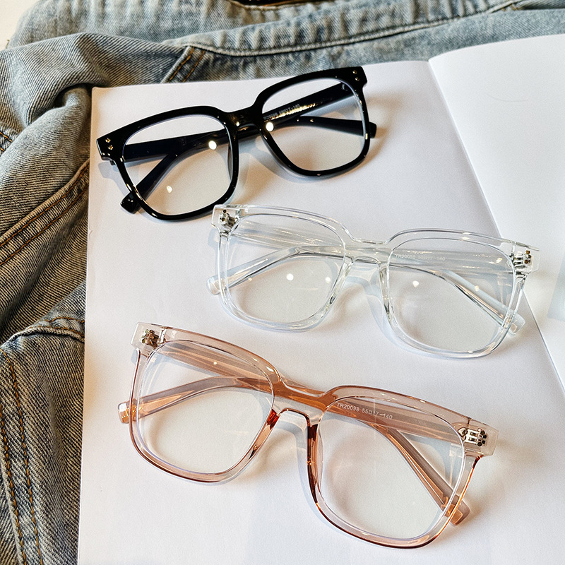 Large Frame Anti Blue-ray Glasses Personality Rivets - Image 5
