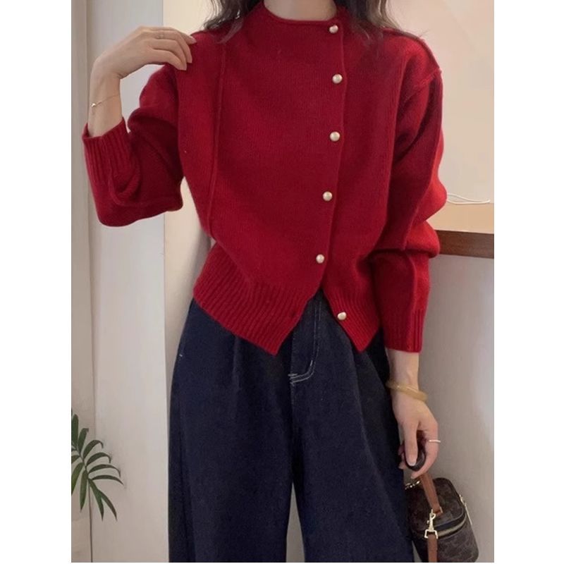 Womens Warm Figure-flattering Knitted Base Sweater - Image 8