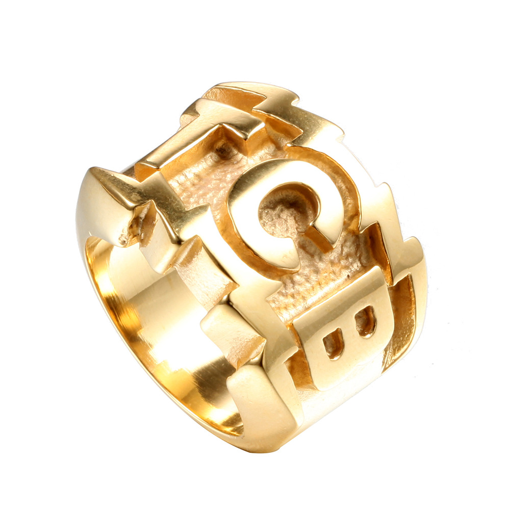 Mens Ring Titanium TCB Stainless Steel