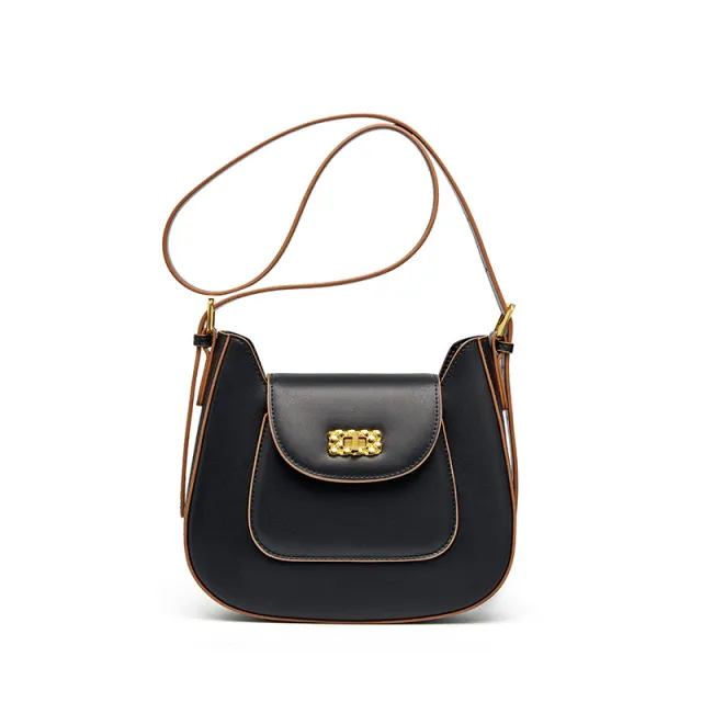Special interest Design Saddle Unique One shoulder Messenger Bag Black - Shop at LoveMi