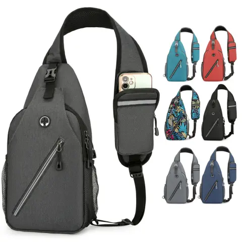 New Multifunctional Men's Shoulder Crossbody Bag Male Hard-Wearing Canvas