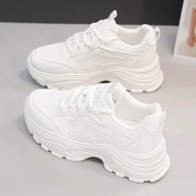 Mesh Breathable All match Thick Bottom Casual Sports Shoes Gray - Shop at LoveMi