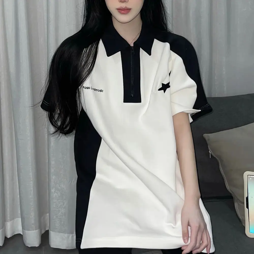 Women's American-style Retro Short Sleeve T-shirt