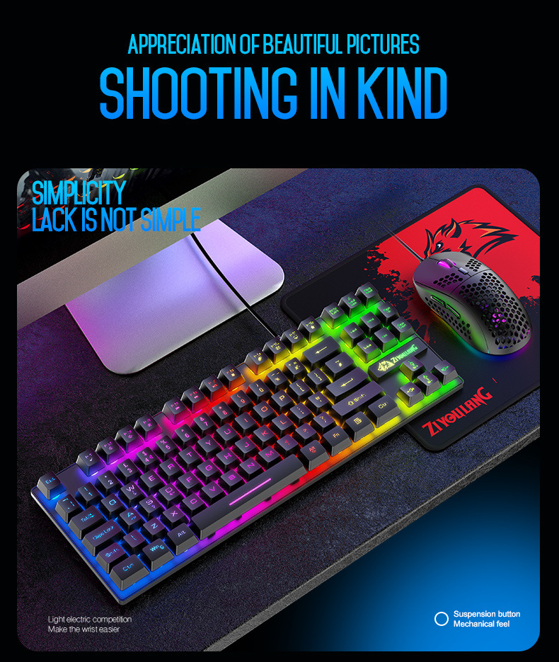 Title 9, T2 Illuminant Gaming-Set Tastatur, Maus, PC Hos...