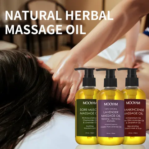 Body Oil Lavender Push Back Shoulder Neck Scraping Treatment