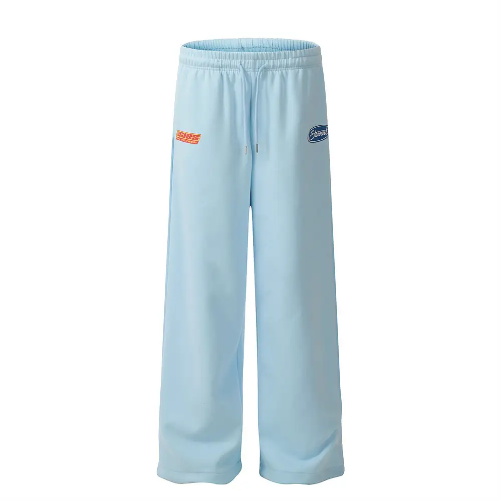 European And American Street Trendy Loose Straight Sweatpants Men's Wide Leg