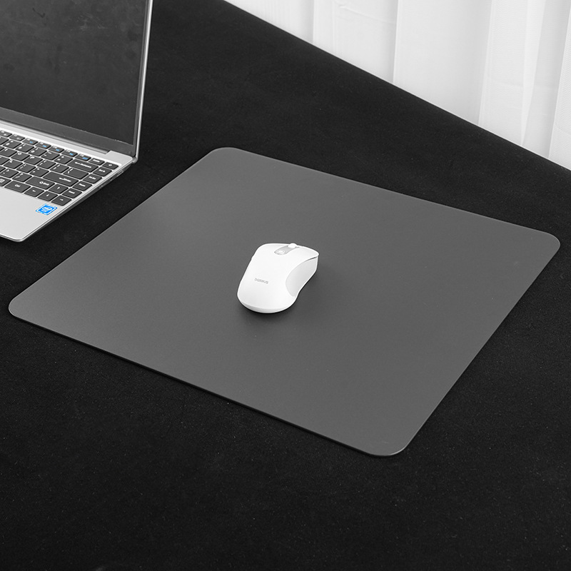 Black Tempered Glass Laptop Shop Esports Tournament Gaming Mouse Pad Non-Slip 5