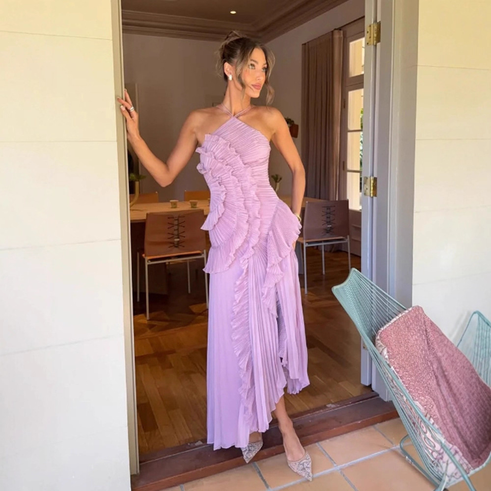 Halter-neck Sexy Strapless Backless Dress
