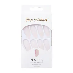CS-57 Long Ballet Jelly White Fake Nail Tip Wear Nail Stickers Finished Product - Cs 57 Long Ballet Jelly White - View 1