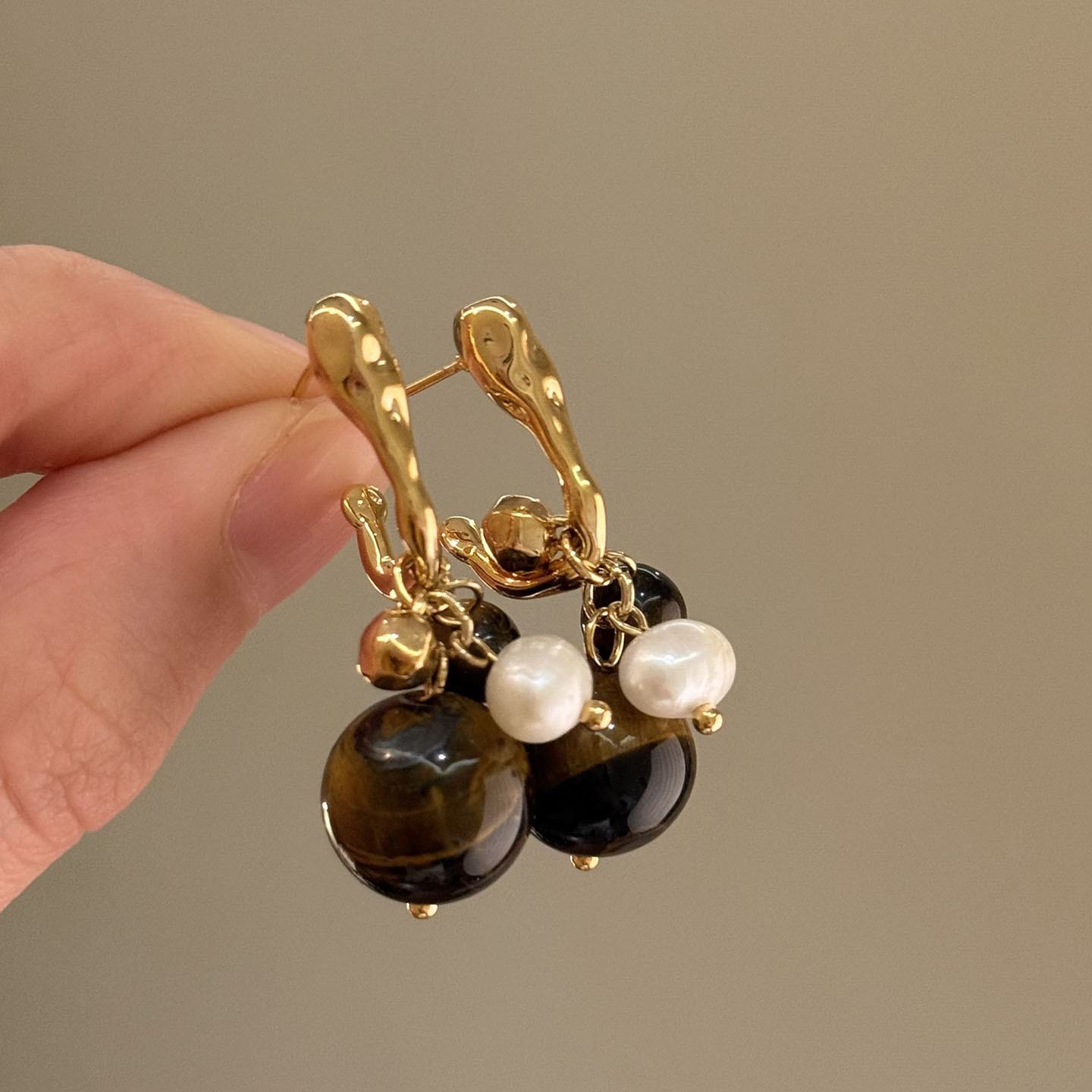 Vintage Pearl Ear Cuff For Women Geometric Style