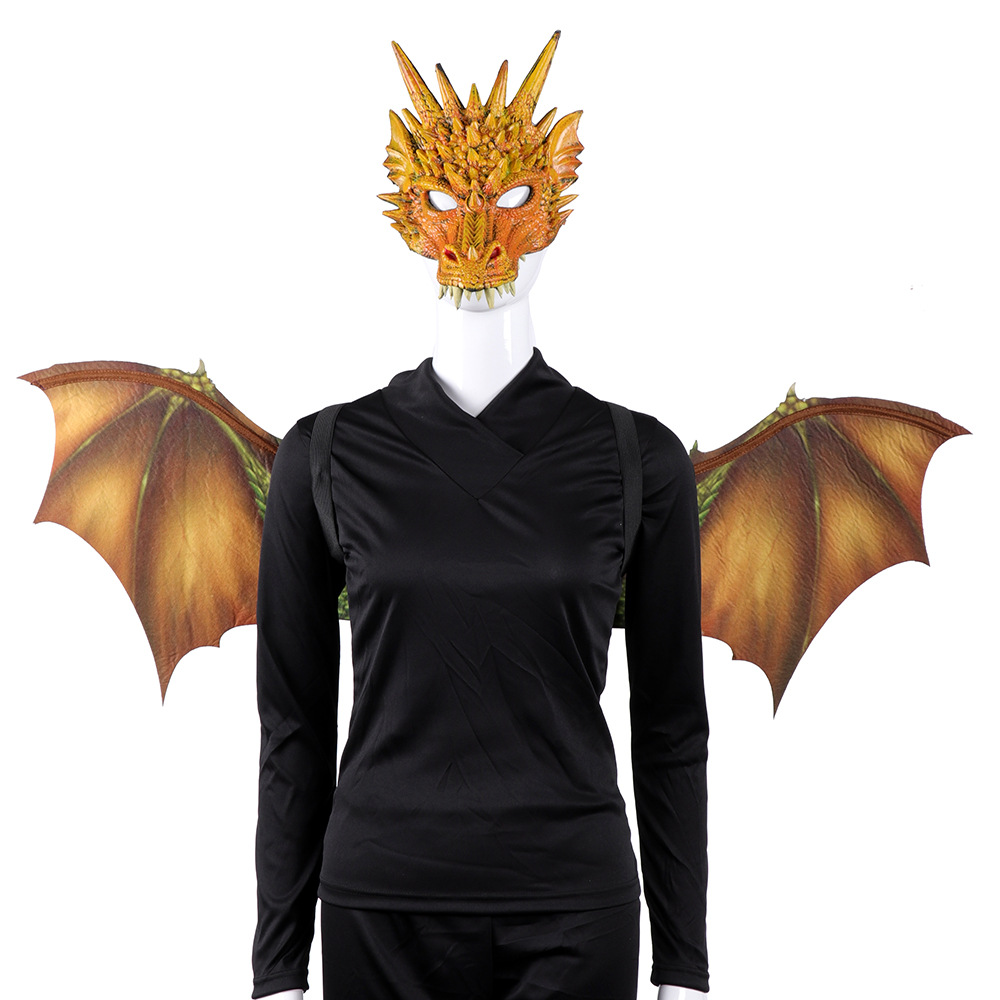 Title 7, Cos Head Cover Men Non Woven Dragon Mask Wings ...