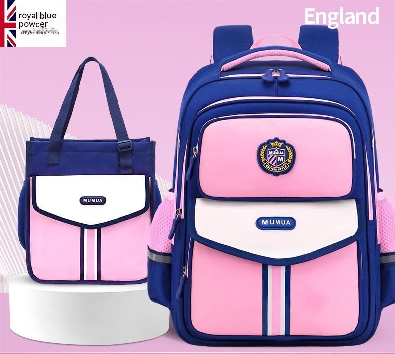 Primary School Student Waterproof Spine Protection Waist Support Large Capacity Backpack Oxford Cloth For Boys And Girls - Image 22