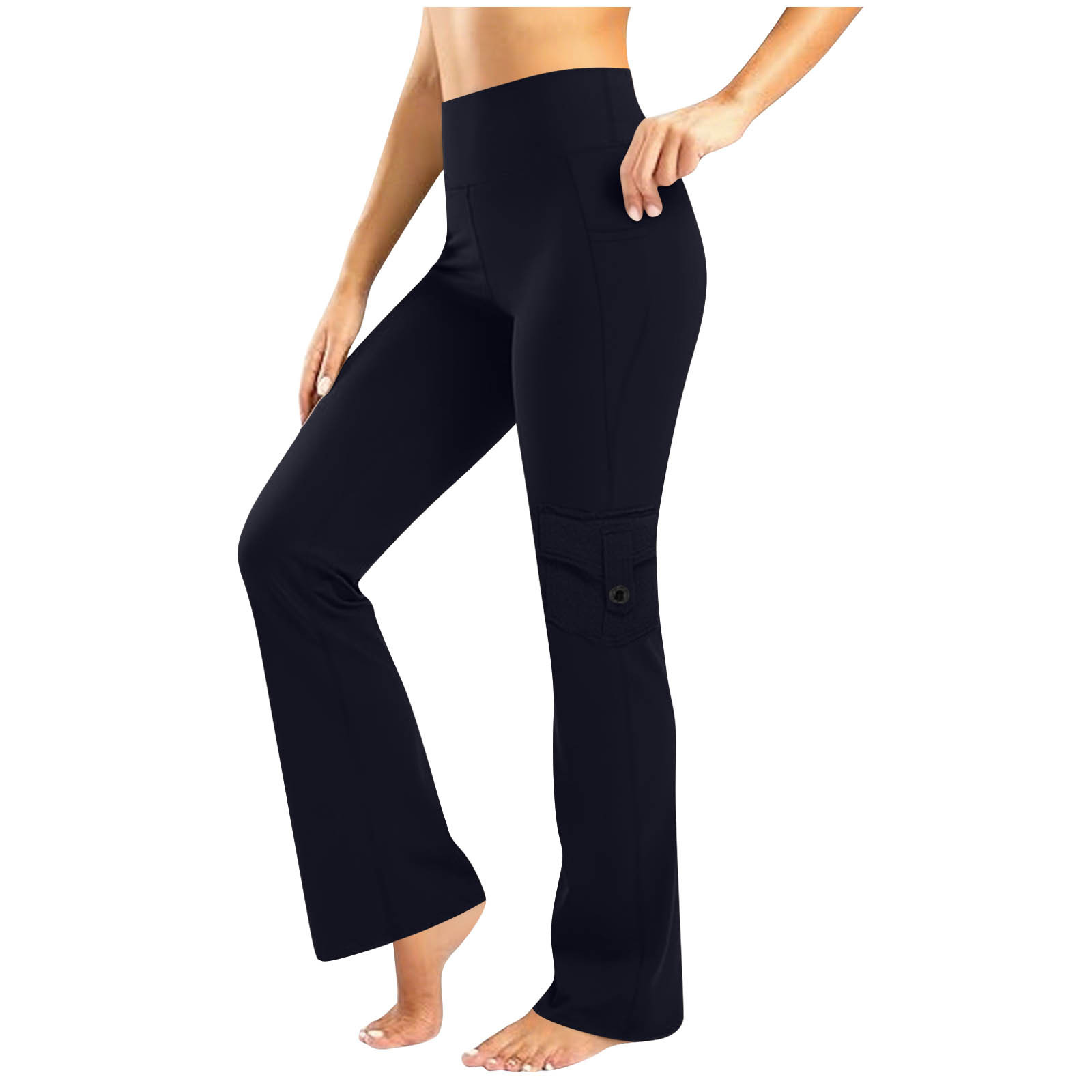 Women's Sports Leggings with Button Pockets, picture 7 of 9