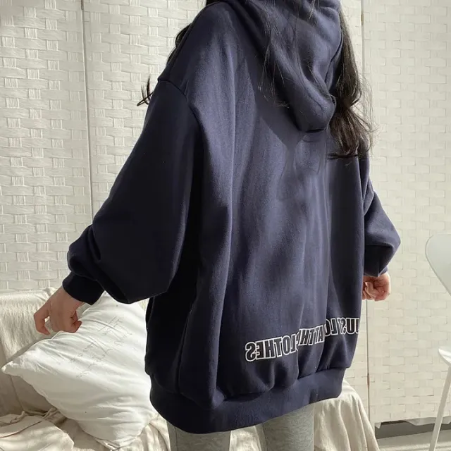 Casual All matching Fleece lined Trendy Top Blue - Shop at LoveMi