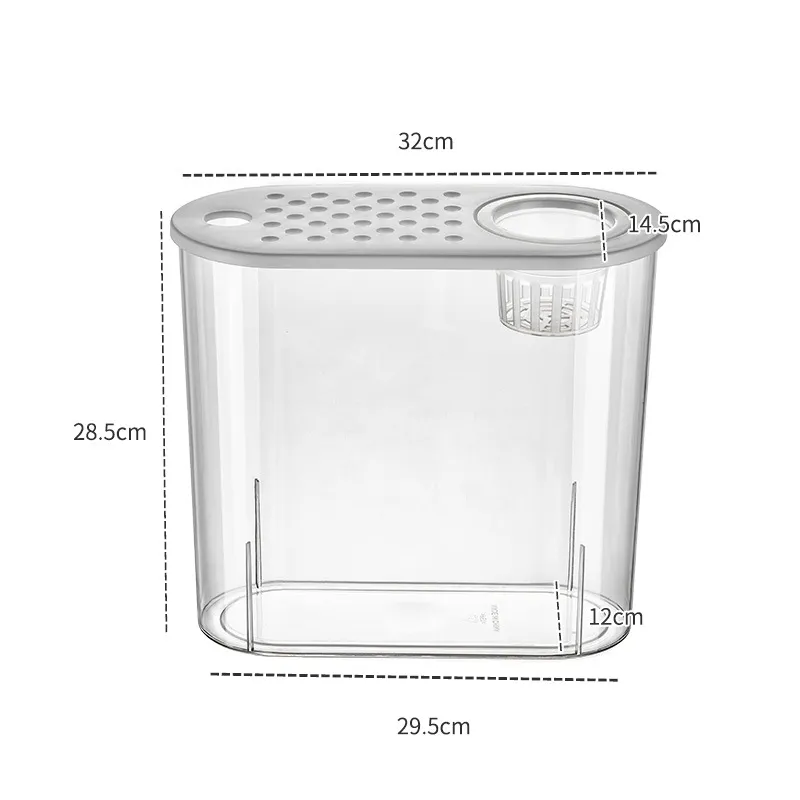 Acrylic Transparent Ecological Incubator Goldfish Tank - Hydroponic Fish Tank