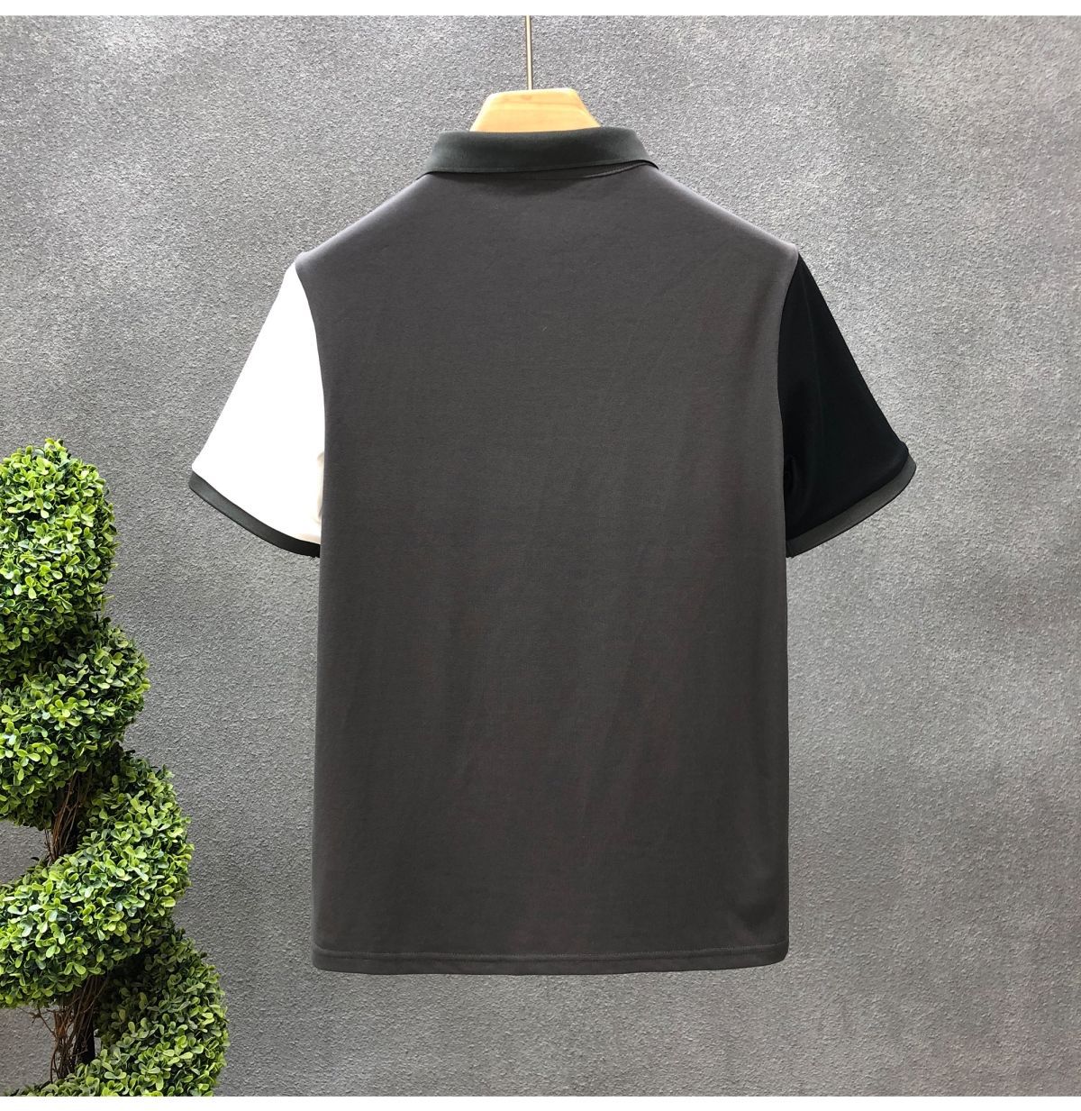 Title 10, Mens Trend Stitching Contrast Color Polo Shirt...