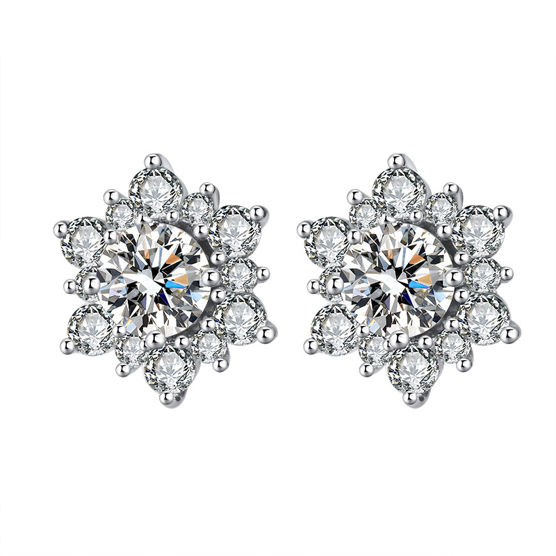 SUNFLOWER Necklace Suit Micro-inlaid Full Diamond