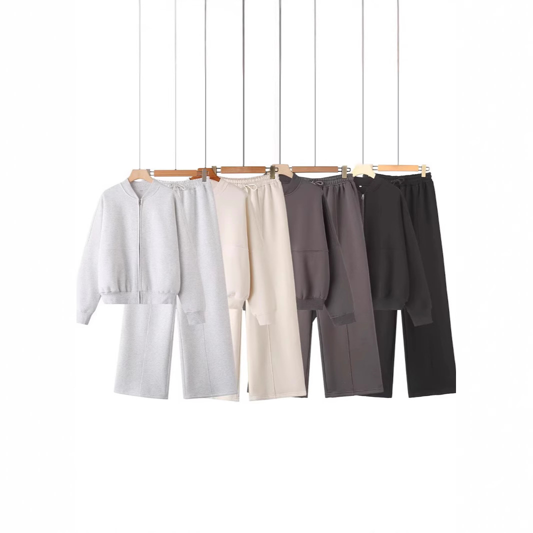 Jacket Coat Sweatshirt Elastic Waist Pants Suit