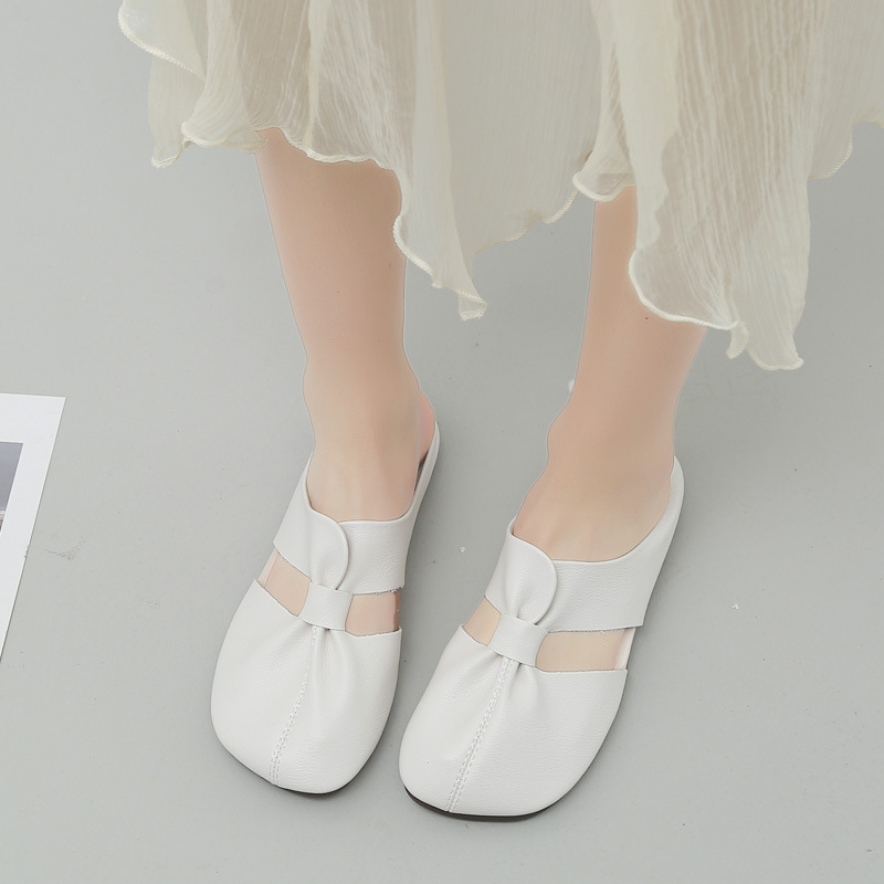 Flat Soled Casual Closed-Toe Half Slippers 21 67579470 0255 46b7 9e4b ac669064611b