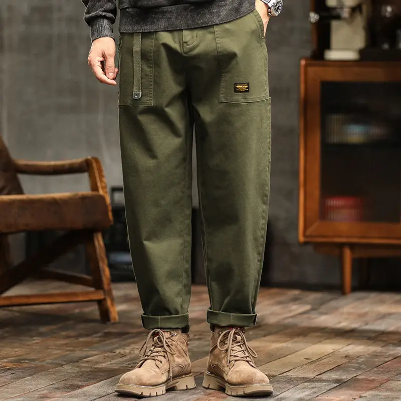 Trendy Men's Clothing Retro Overalls Fashion Brand