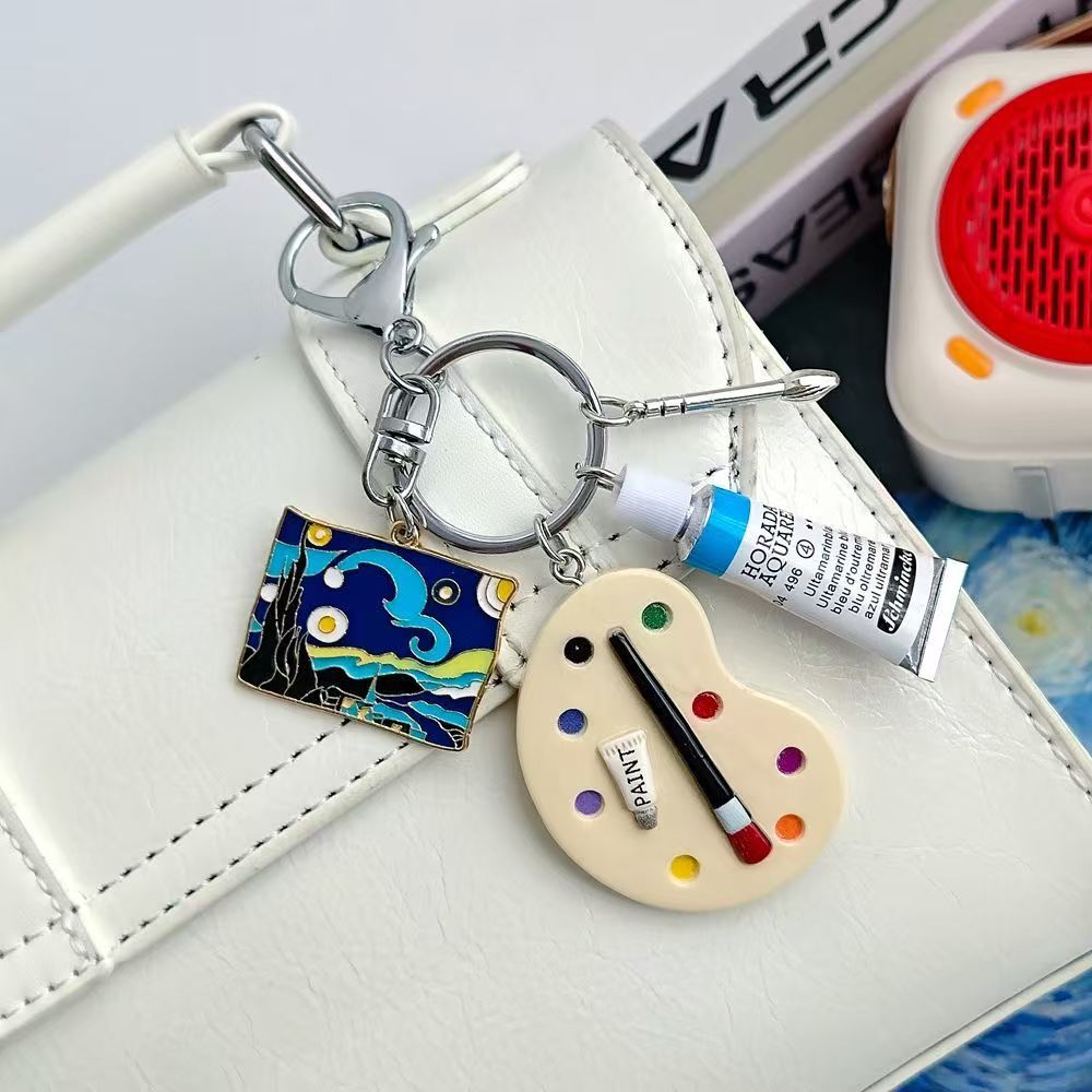 Q-version Drawing Board Paint Palette Bag Charm