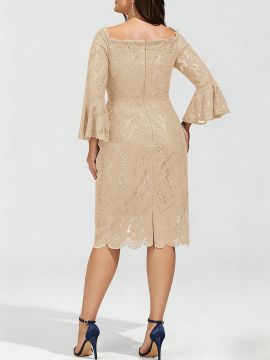 Women's Figure-flattering Heavily Embroidered Dress