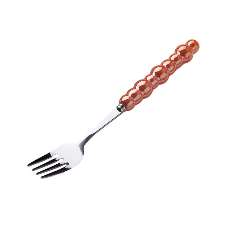 Orange Dinner Fork