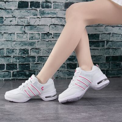 Womens Breathable Mesh Soft-soled Dance Shoes