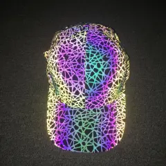Colourful Reflective Men's And Women's Sun Hats - Bird'S Nest Pattern - View 1