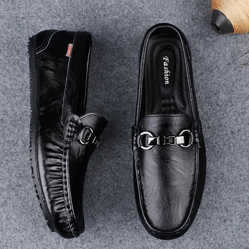 Mens Soft-soled Versatile Breathable Leather Casual Shoes