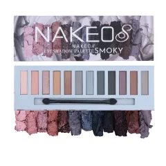 Makeup Eye Shadow Plate Shimmer Matte Smoky Not Smudge - Nakeos English Version - View 1