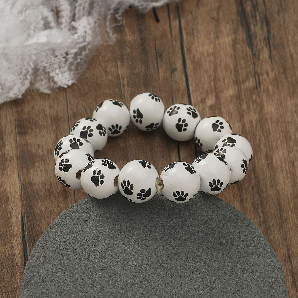 Personalized Fashion Pumpkin Spider Printed Beaded Bracelet