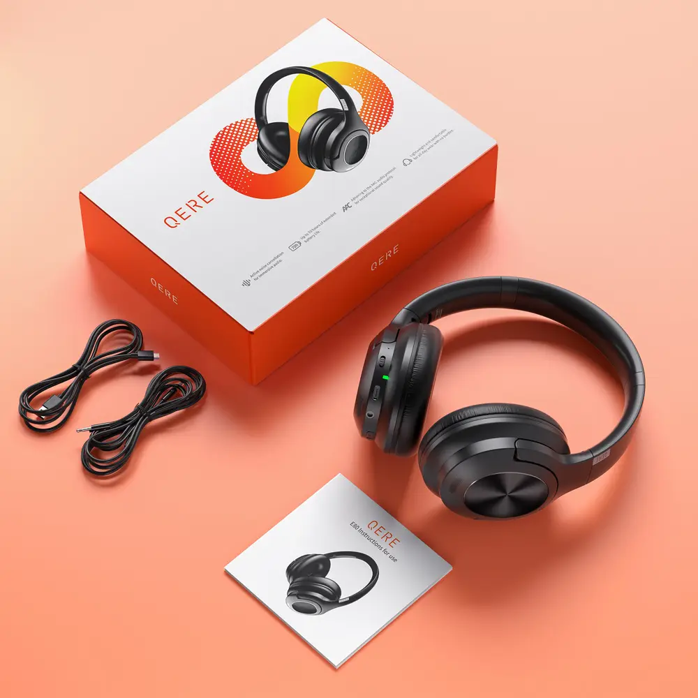 ANC Gaming Headset Active Noise Reduction Wireless