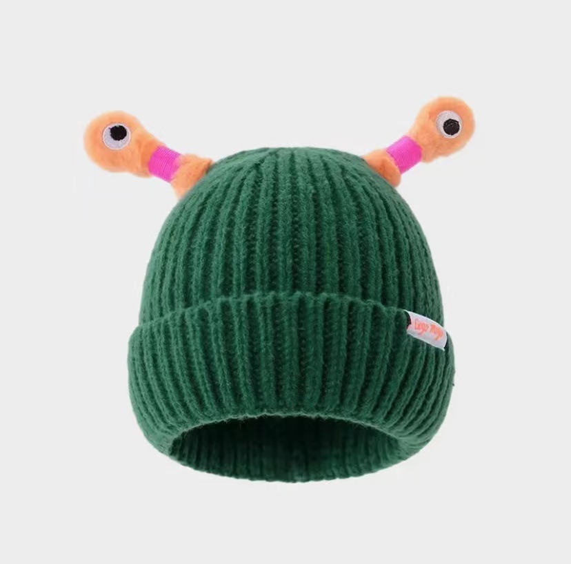 Warm Ear Protection Wool Cartoon  Beanie With glowing tentacles - Picture 12 of 20