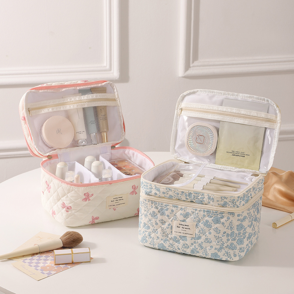 Cute Floral-patterned Makeup Organizer Bag