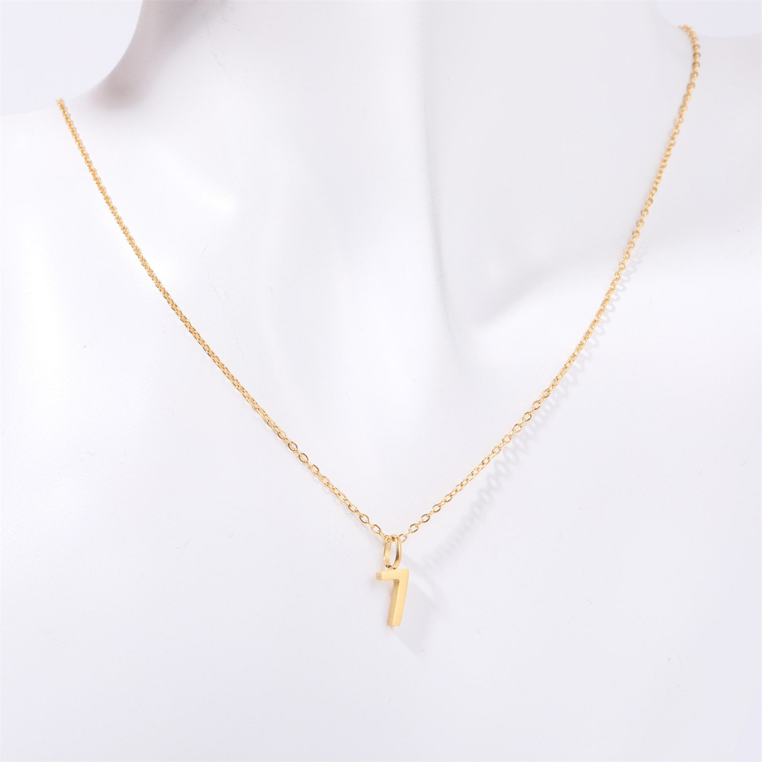 Diy Necklace European And American Simple Commute Optional Digital Angel Digital