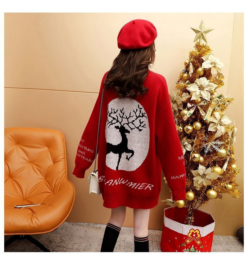 Title 10, Korean Style Mid-length Sweater Women